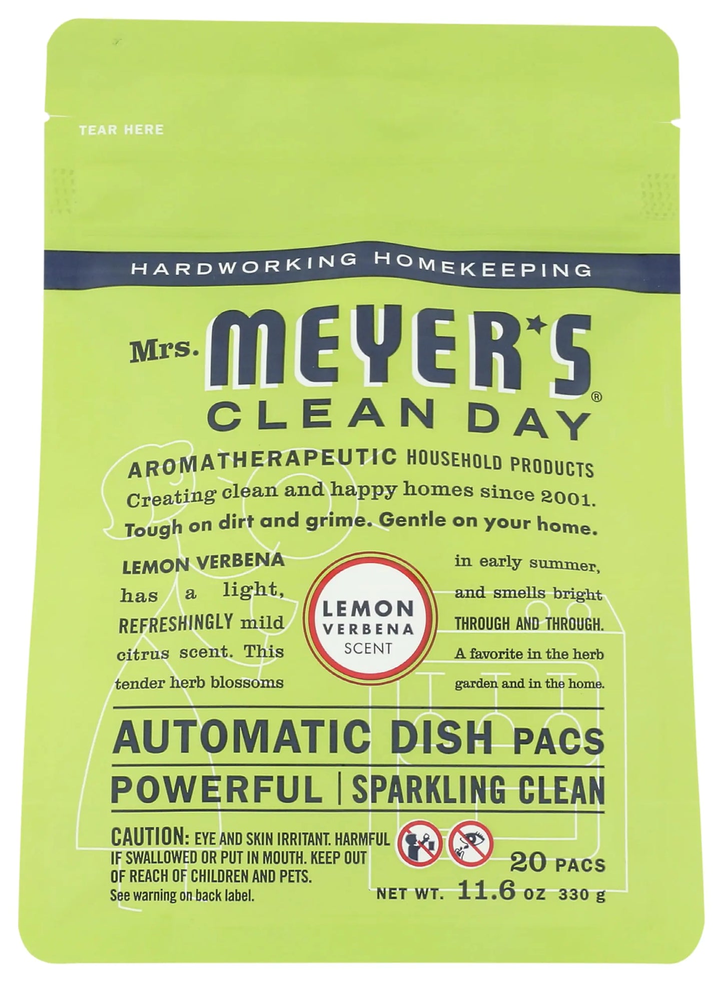 MRS. MEYER’S CLEANDAY Dishwasher Lemon Verbena 11.6 Ounce