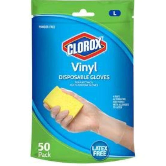Clorox Disposable Gloves 50 Count (Pack of 1) Blue