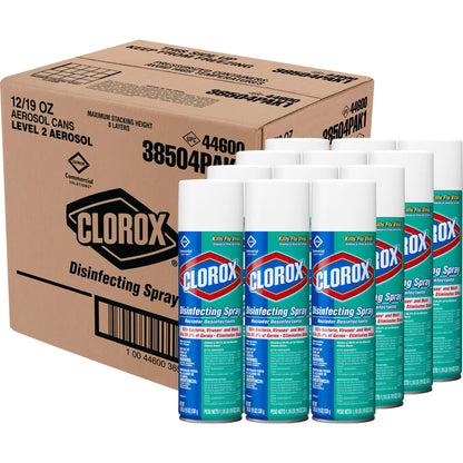 Clorox Commercial Solutions Disinfecting Aerosol Fresh Scent 19 Oz Pack of 12 (Pack May Vary)