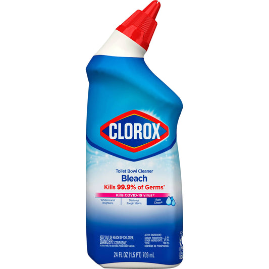 Clorox Toilet Bowl Cleaner Rain Clean - 24 Ounces (Package May Vary)